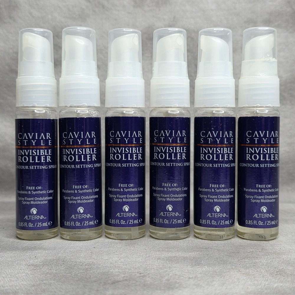 (X6) Alterna Caviar Style Invisible Roller Contour Setting Spray .85oz Travel Sz